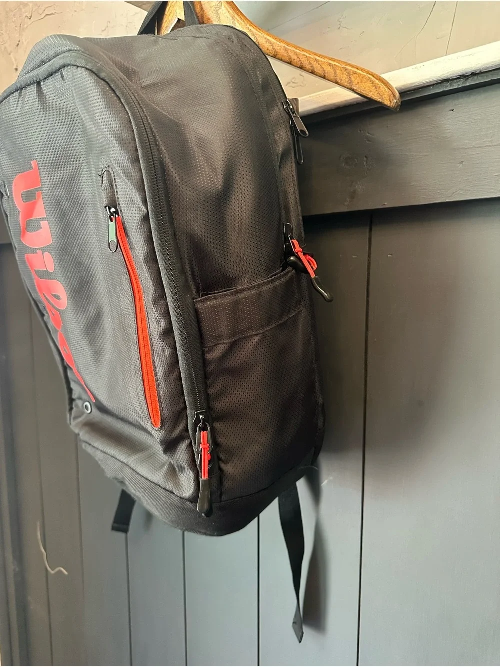 Wilson Tour Tennis Backpack Black Red holds up to two rackets